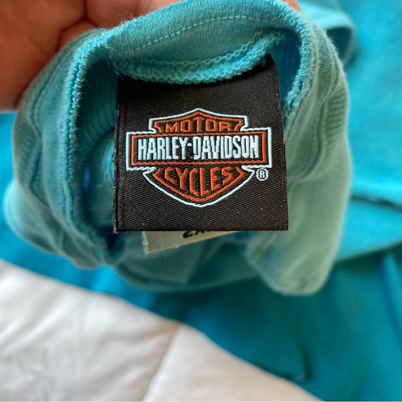 HARLEY DAVIDSON blue tank top - Picture 3 of 3